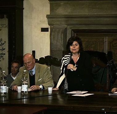 Il sindaco Roberta Marchi durante un consiglio comunale   