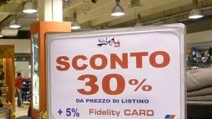 Da oggi via agli sconti