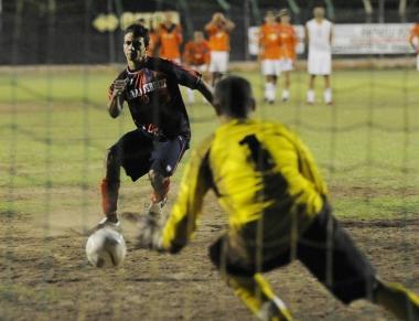 <b>RIGORE.</b> Uno dei penalty dellAlbinia 