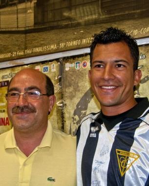 <b>GIOIELLO ARGENTINO.</b> Garcia con il presidente Alessandro Palagi 