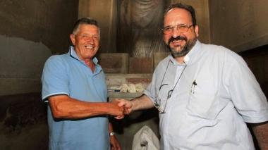 Giorgio Betti, suocero di Di Natale, e don Salvatore Alfieri
