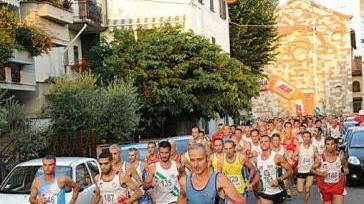 La partenza dei corridori a Tavola