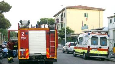 L’intervento di vigili del fuoco e ambulanza