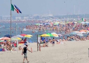 La spiaggia a Marina di Vecchiano 