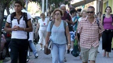Turisti in via Mazzini