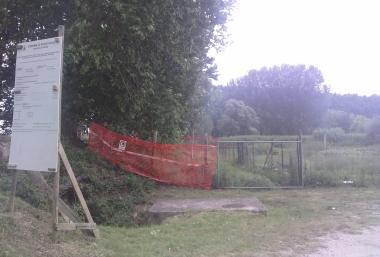 Il cantiere del collegamento pedonale tra Fucecchio e San Pierino 