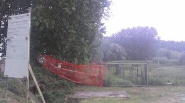 Il cantiere del collegamento pedonale tra Fucecchio e San Pierino