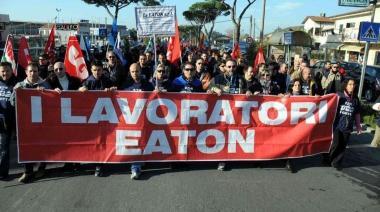 <b>LA PROTESTA.</b> Un momento di una manifestazione organizzata dagli ex operai della Eaton   