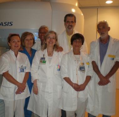 Medici e infermieri di radiologia 