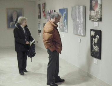 Unimmagine della mostra durante la tappa pisana         