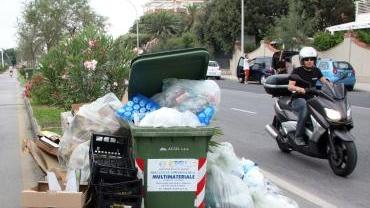 Raccolta differenziata Materiale in attesa di essere prelevato