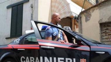 Un intervento dei carabinieri
