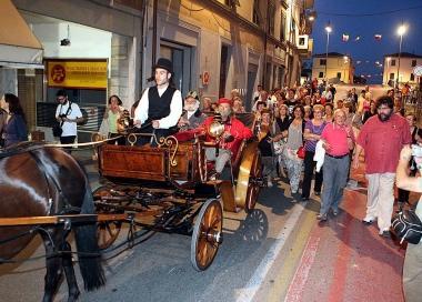 Garibaldi arriva in carrozza 