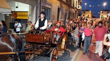 Garibaldi arriva in carrozza