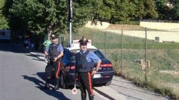 Un controllo dei carabinieri sulle strade volterrane