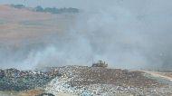 Incendio in una discarica