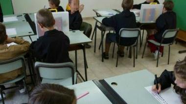 Alunni di una elementare in classe