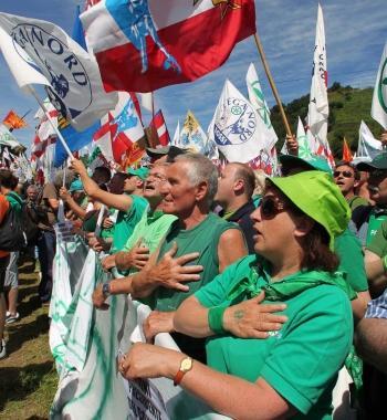 Alcuni militanti della Lega Nord 