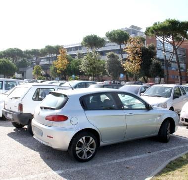 Il parcheggio dellospedale Versilia 
