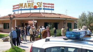 <b>UNA PROTESTA</b> di qualche tempo fa davanti al villaggio Maresì