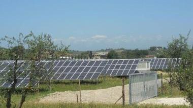 Un campo fotovoltaico a San Miniato