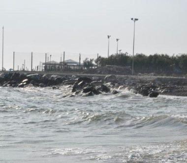 Il tratto di spiaggia dove c&egrave; stato il salvataggio 