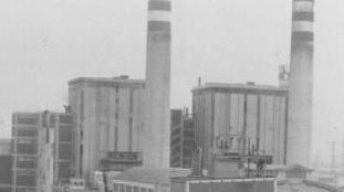 Una foto della centrale Enel di via Salvatore Orlando