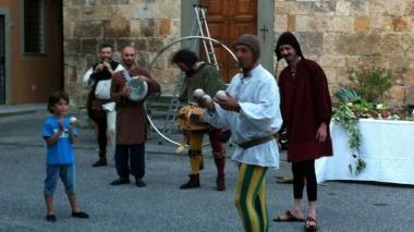 Un momento della festa medievale