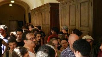 Modafferi (Sel) durante l’incontro in Normale