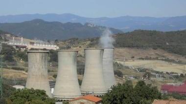 La centrale geotermica dell’Enel a Larderello