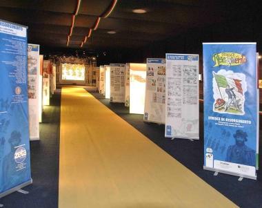 Inaugurazione della mostra del Risorgimento al museo del Fumetto 