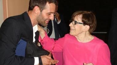 Marco Calvani con Franca Valeri