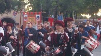 Il corteo che precede il Palio