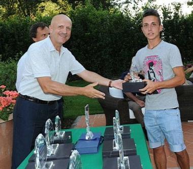 La premiazione di Barselli 