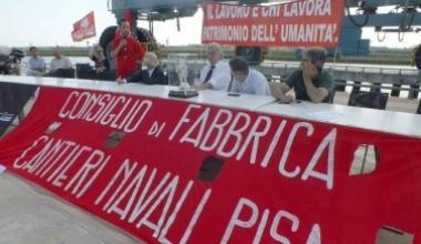 Cantieri di Pisa, in tre interessati all'acquisto
