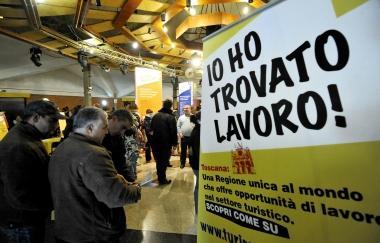 <b>BORSA LAVORO </b>Il padiglione allestito a febbraio nella Sala Eden   
