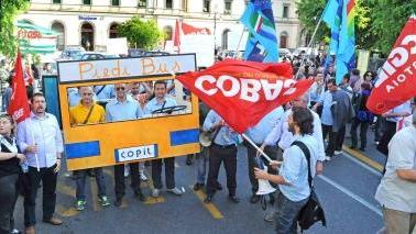 La recente manifestazione sindacale contro i tagli al Copit