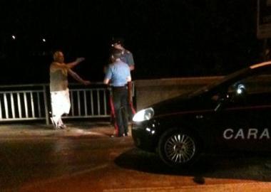 I rilievi dei carabinieri di Calcinaia intervenuti sul posto  