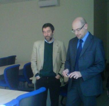 Il direttore dellUnione Forte e il sindaco Millozzi 