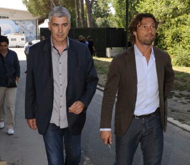 <b>NUOVO MISTER</b> Guido Ugolotti insieme a Enrico Maria Amore     