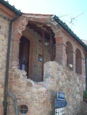 Il terrazzino alla Boldrona poco dopo il primo incidente di fine giugno 