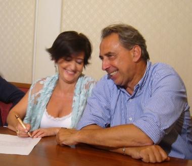 Monica Calamai e Alessandro Cosimi firmano l’accordo sulle aree