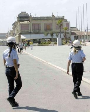Vigili al lavoro in Passeggiata 