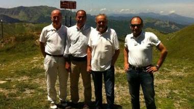 Il sopralluogo sulla futura pista da golf al Pulicchio