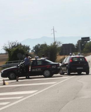 <b>CARABINIERI.</b> Un posto di blocco 