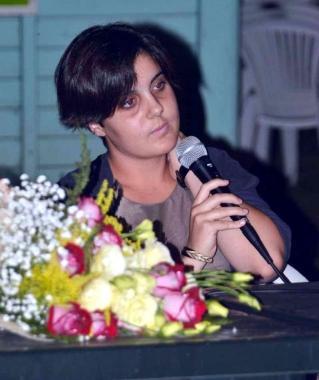 <b>SCRITTRICE.</b> Alessia Matta ha presentato il volume Racconti nella piazza di Ronchi    