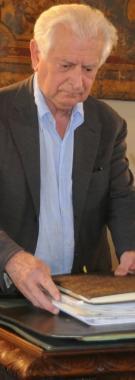Il sindaco e in alto Piero Angelini con Stefani di GL