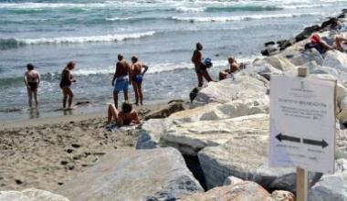 Alla Foce del Brugiano torna il divieto di fare il bagno