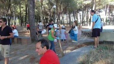 <b>BAGNO DI GAVORRANO</b> Le operazioni di pulizia dei volontari