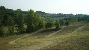 La pista da cross abusiva sulle colline delle Cerbaie